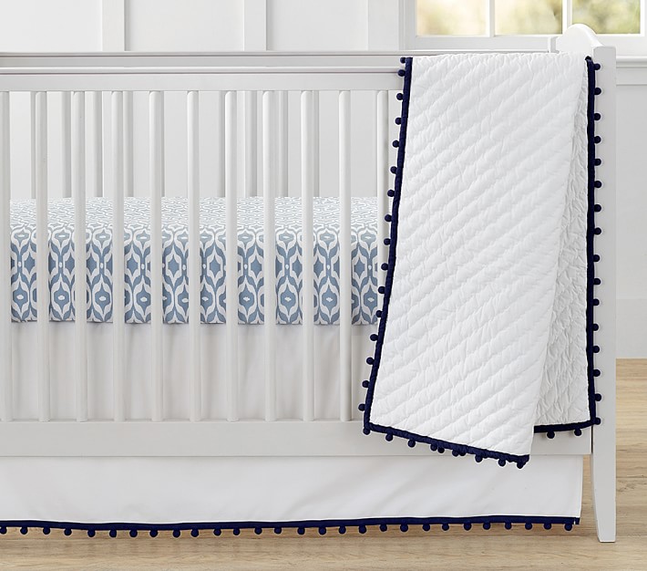 PomPom Baby Bedding Crib Bedding Pottery Barn Kids