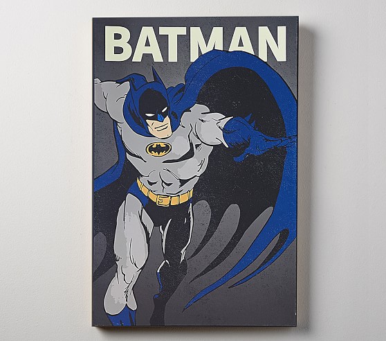 DC Comics Glow In The Dark Wall Art - BATMAN™ | Kids Wall Art | Pottery  Barn Kids