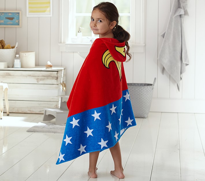 Wonder Woman™ Hooded Towel | Pottery Barn Kids