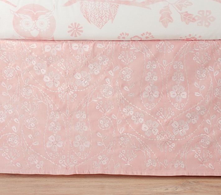 Mckenna Velvet Crib Skirt Pottery Barn Kids