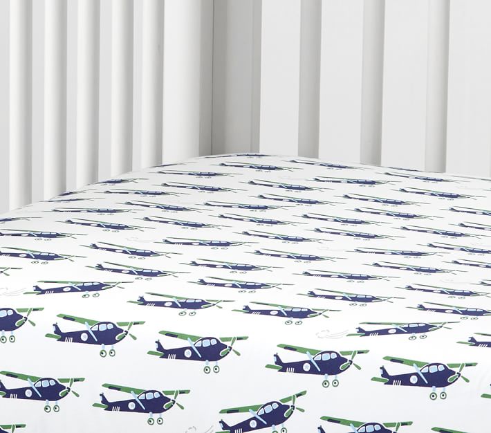 Airplane Baby Bedding Crib Bedding Pottery Barn Kids