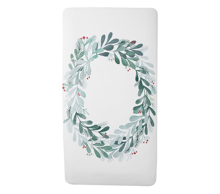 Organic Picture Perfect Holiday Crib Sheets Pottery Barn Kids