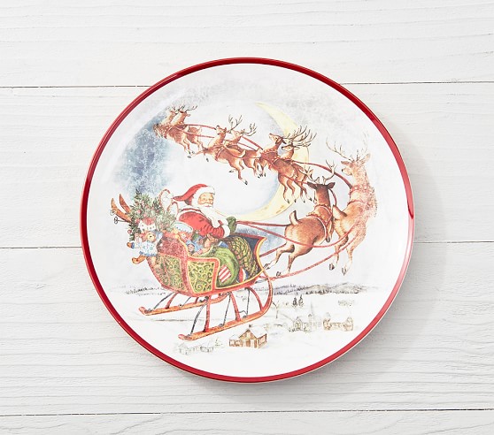 Classic Holiday Kids Plates | Pottery Barn Kids