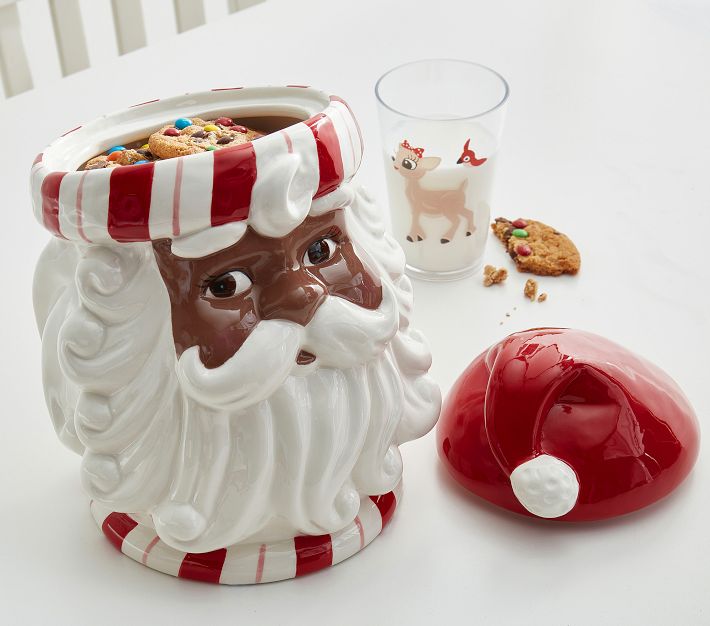 SantaShaped Cookie Jar Pottery Barn Kids