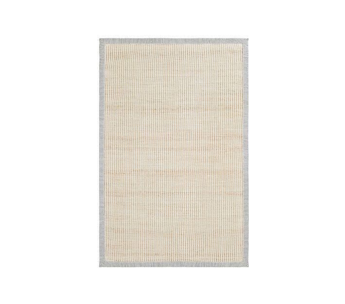 Chenille Jute Striped Border Rug Pottery Barn Kids