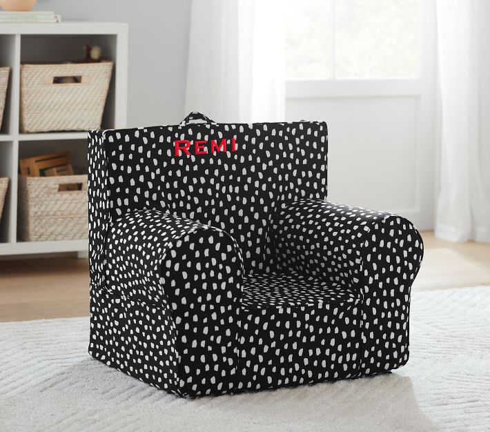 Kids Anywhere Chair®, Black Brushstroke Dot Slipcover Only Pottery