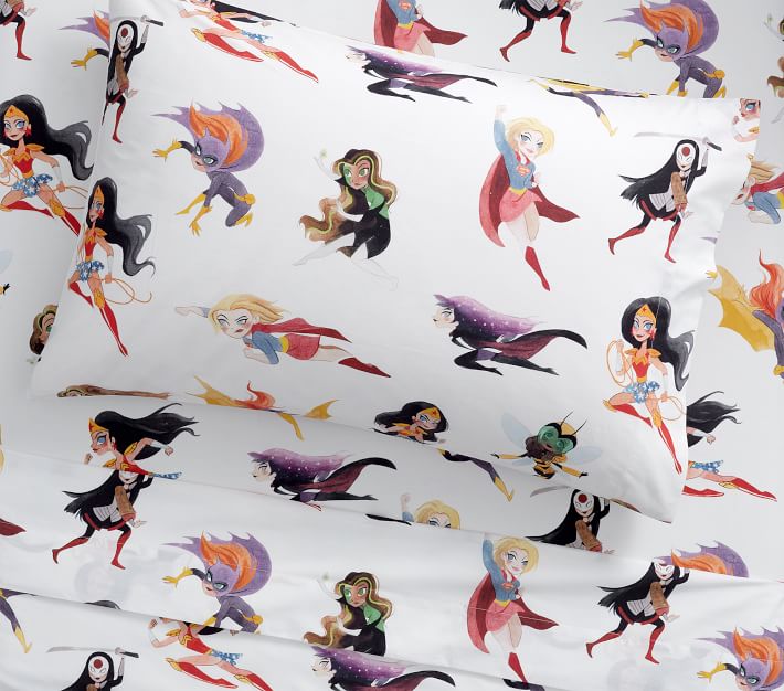 Superhero Girls Kids Sheets | Pottery Barn Kids