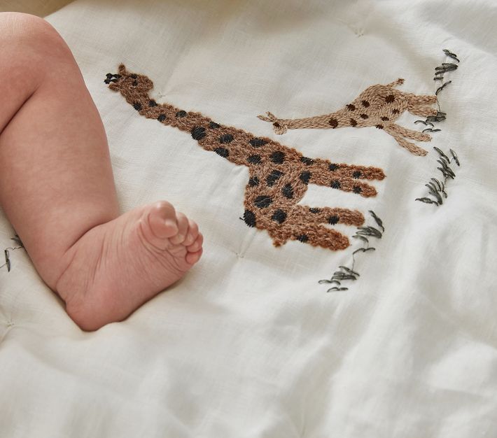 Goldie Giraffe Baby Bedding Pottery Barn Kids
