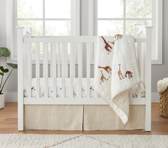 Goldie Giraffe Crib Fitted Sheet | Pottery Barn Kids