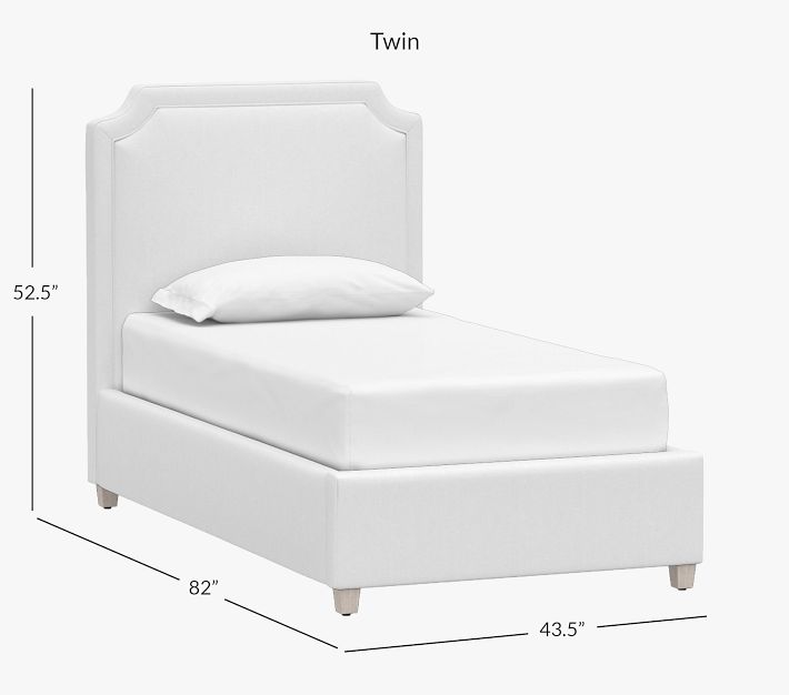 Ava Upholstered Kids Bed Pottery Barn Kids