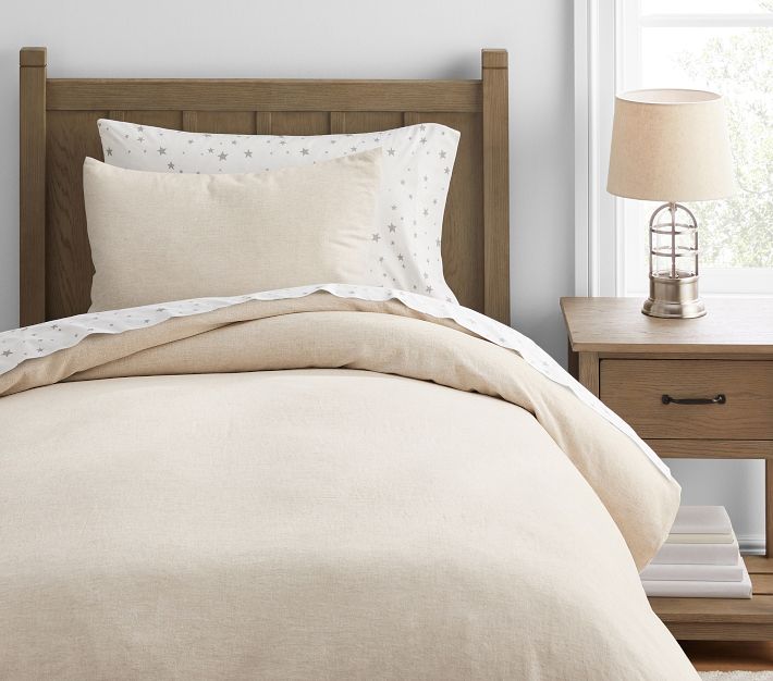 Linen Cotton Duvet Cover & Shams Pottery Barn Kids