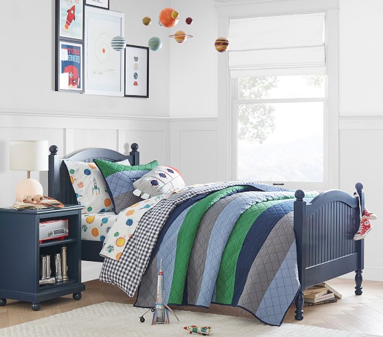 Block Stripe Kids' Comforter Set | Pottery Barn Kids
