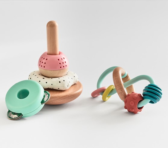 Hape Teether Toy with Rattle | Pottery Barn Kids