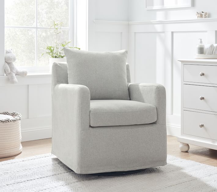 Merritt Slipcovered Nursery Glider Chair Pottery Barn Kids