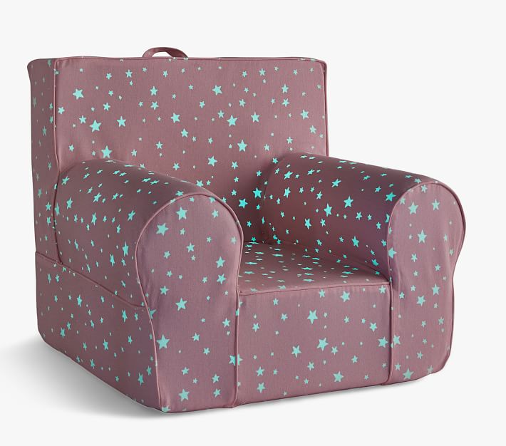Kids Anywhere Chair®, Pink GlowintheDark Scattered Stars Pottery