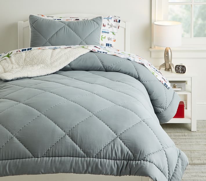 Super Soft Sherpa Comforter & Shams Pottery Barn Kids