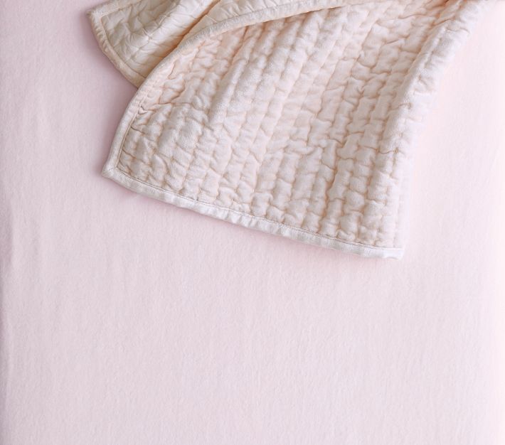 Velour Organic Crib Fitted Sheet Pottery Barn Kids
