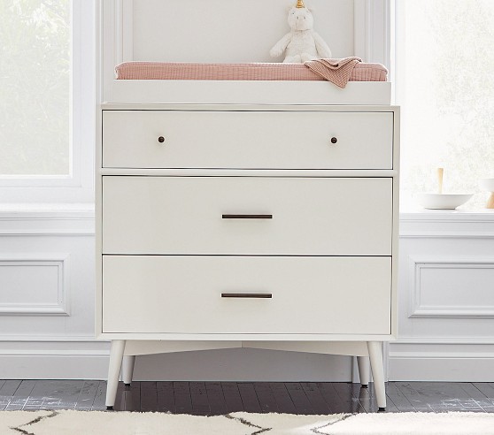 west elm x pbk Mid-Century 3-Drawer Changing Table