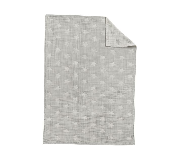 Shining Star Organic Matelassé Baby Blanket | Pottery Barn Kids