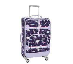 Mackenzie Rainbow Heart Galaxy Glow-in-the-Dark Spinner Luggage