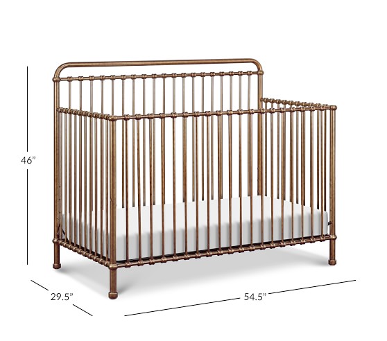 Namesake Winston 4-in-1 Metal Convertible Crib | Pottery Barn Kids