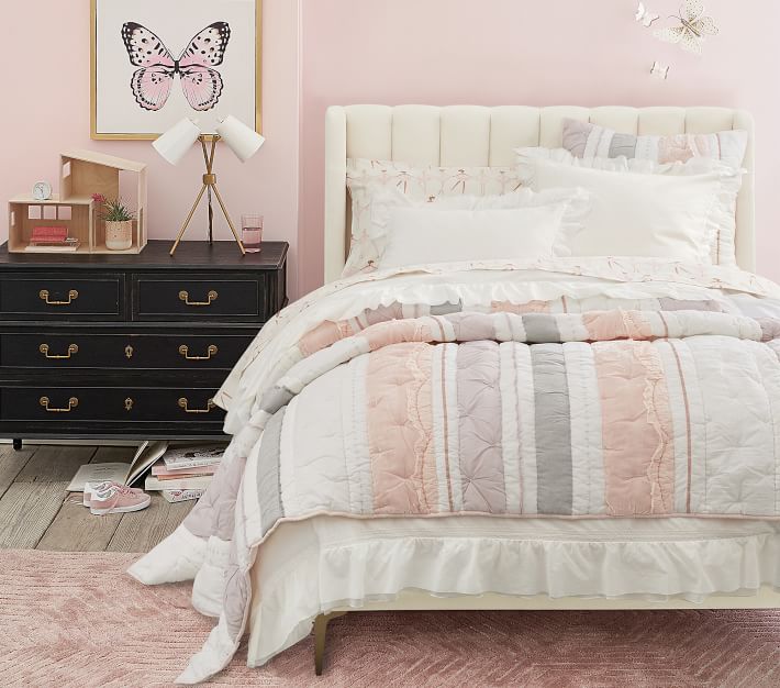 Avalon Kids Upholstered Bed Pottery Barn Kids