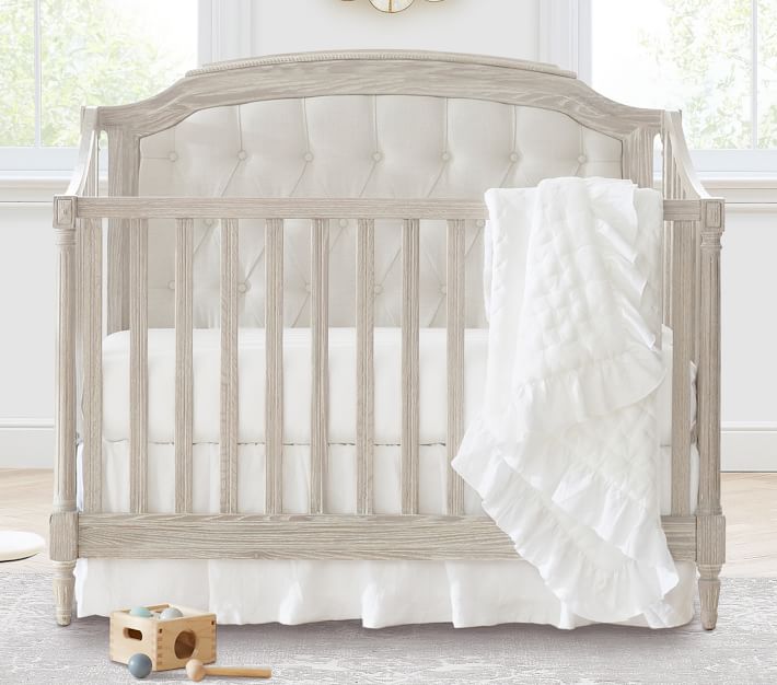 Belgian Flax Linen Crib Fitted Sheet Pottery Barn Kids