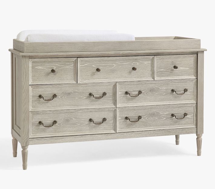 Blythe Extra Wide Changing Table Dresser & Topper Pottery Barn Kids