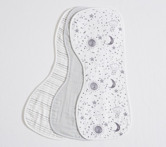 Skye Organic Muslin Burp Cloth, Set of 3