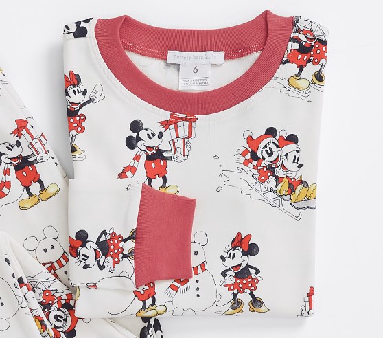 Disney Mickey Mouse Holiday Organic Family Pajama Collection | Pottery ...