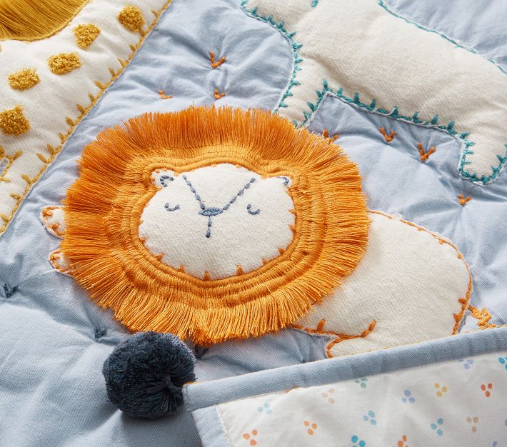 Scout Safari Baby Quilt Pottery Barn Kids