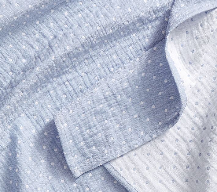 Chambray Muslin Swaddle Set Pottery Barn Kids