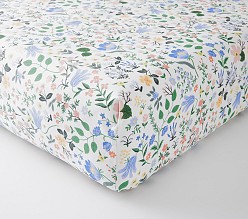 Rifle Paper Co. Bramble Fields Organic Crib Fitted Sheet