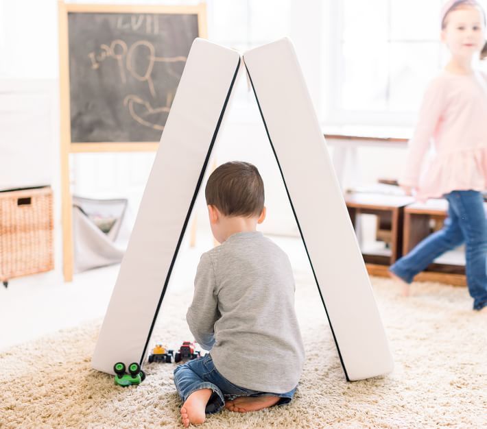 Foamnasium Blocksy + Play Couch, Performance Heathered Basketweave