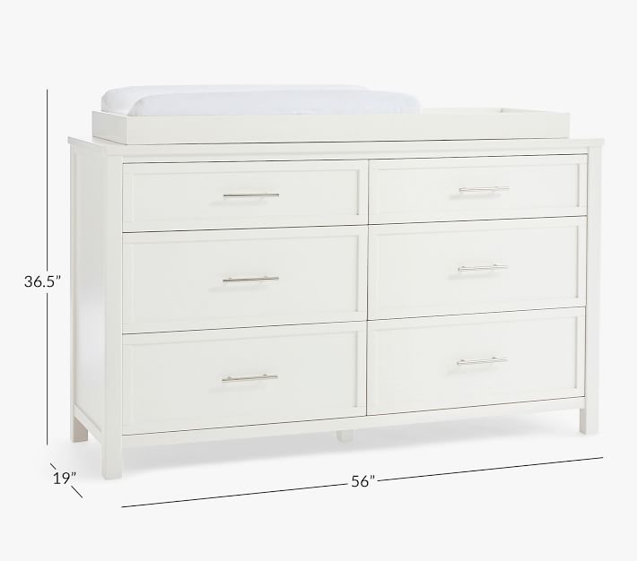 Camden ExtraWide Nursery Dresser & Topper Set Pottery Barn Kids