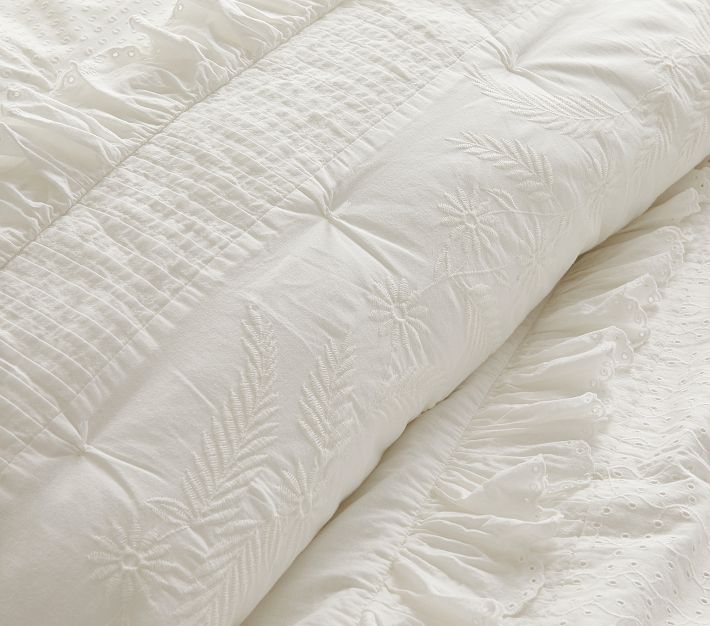 LoveShackFancy Eyelet Quilt & Shams Pottery Barn Kids