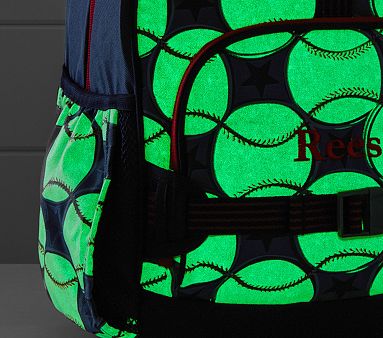 RIP-IT Play Ball Backpack For Softball - Emma Collection Pink & Aqua Mermaid Pattern - View #4
