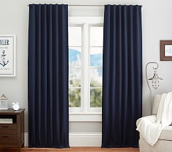 Quincy Cotton Canvas Blackout Curtain Panel