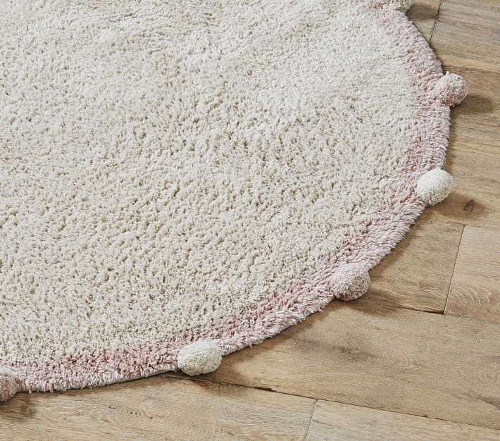 Light Pink Area Rug, Shag Carpet for Girls Boys Room,Furry Rug for Baby Kids Room,Fuzzy Rug for Dorm Nursery Room Everly Quinn Rug Size: Rectangle 3