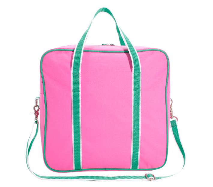 Milly Kate Tennis Bag in Pink & Green Stripe - Georgia Kate