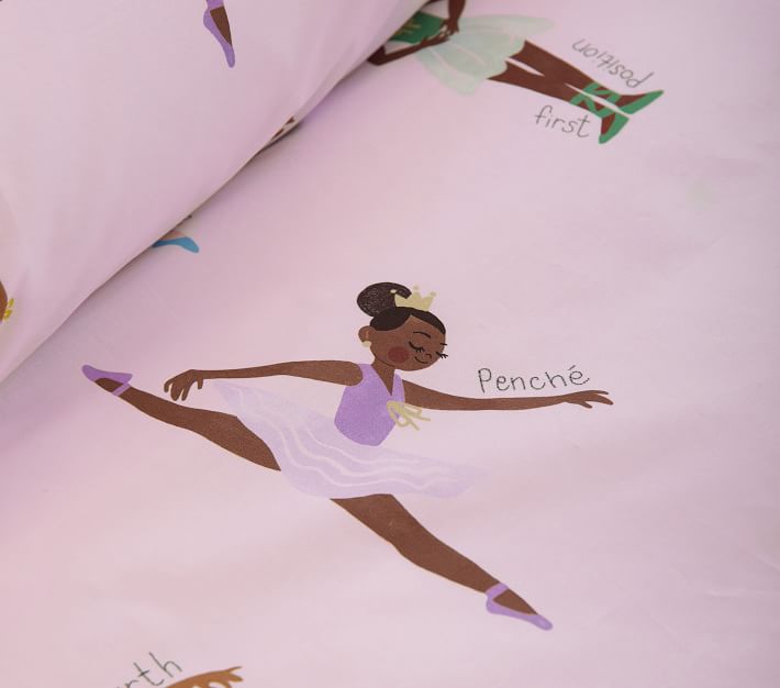 Ballet Positions Organic Duvet Cover & Shams Pottery Barn Kids