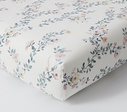 Mischa Blossom Organic Crib Fitted Sheet