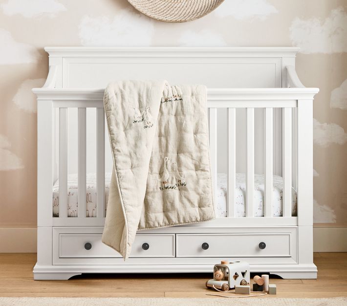 Darby Duckling Organic Crib Fitted Sheet Pottery Barn Kids