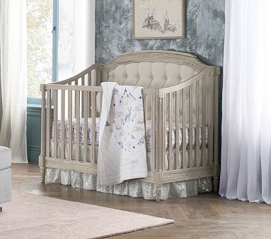 Monique Lhuillier Ethereal Tulle Crib Skirt Baby Bed Pink Triple