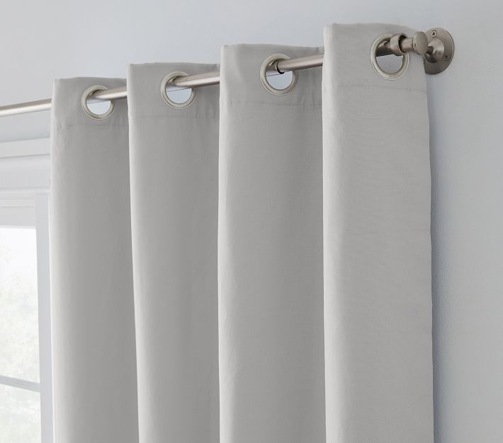 Quincy Cotton Canvas Grommet Blackout Curtain Panel Pottery Barn Kids