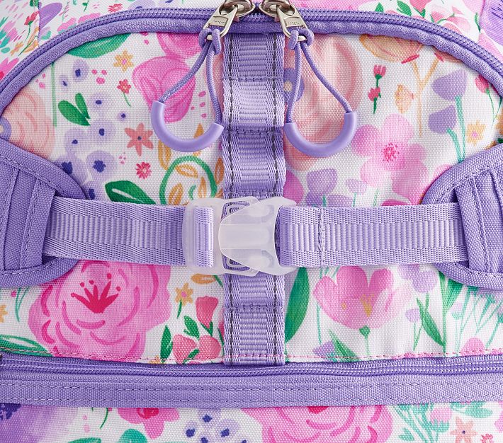 Mackenzie Lavender Floral Blooms Adaptive Backpack & Lunch Bundle, Set of 3 Pottery Barn Kids