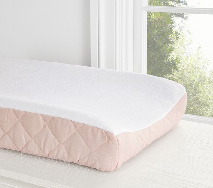 European Linen Terry Changing Pad Cover Pottery Barn Kids