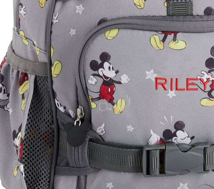 Disney Store Artist Series Gray Mickey Mouse Large School Backpack