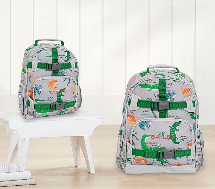 Mackenzie Grey Reptiles Backpacks Pottery Barn Kids