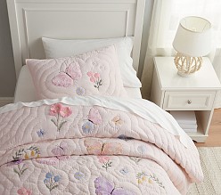 Wildflower Butterfly Quilt & Shams